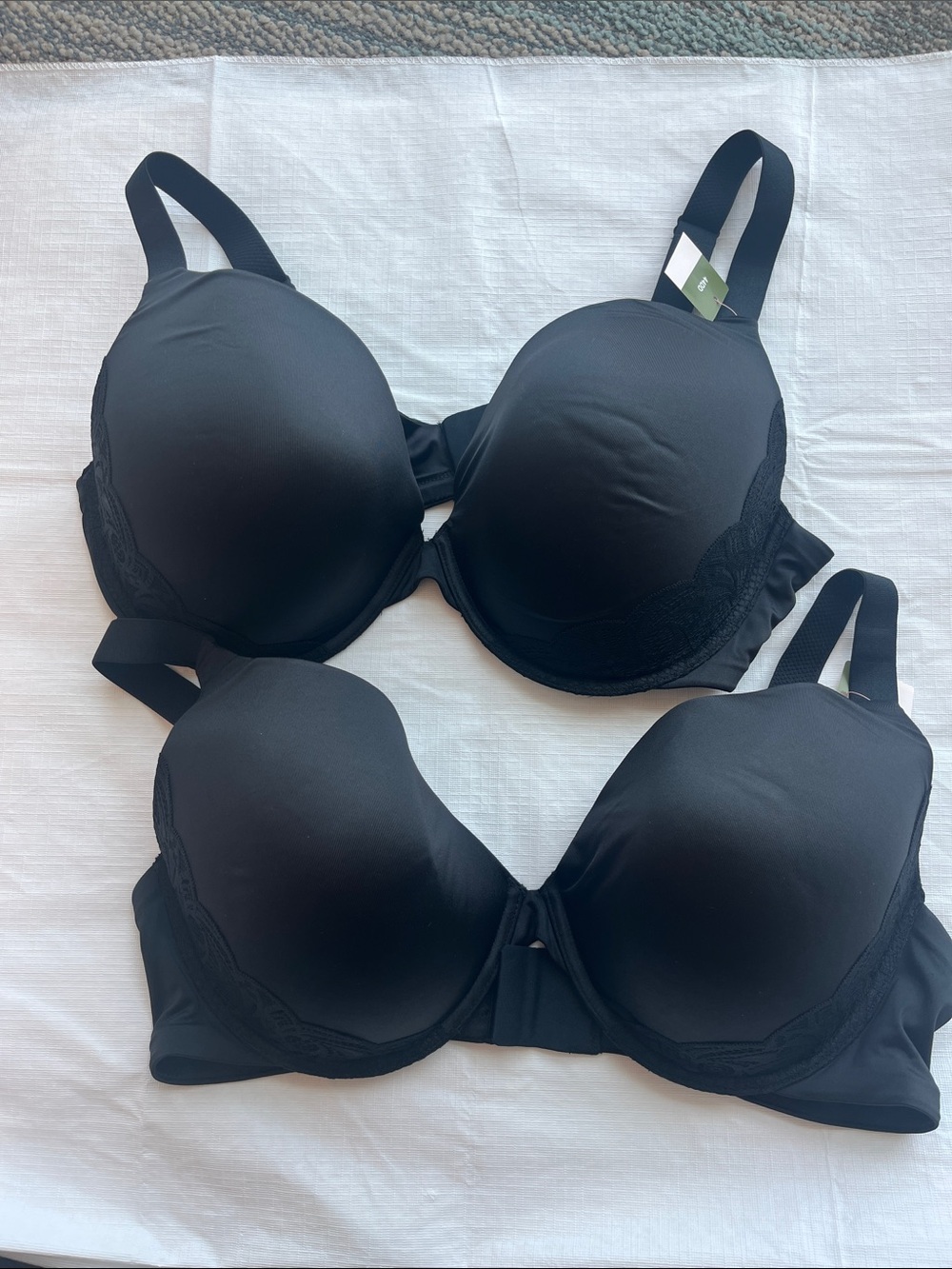 Secret Treasures Black Smooth Underwire T-Shirt Bras - 2-Pack